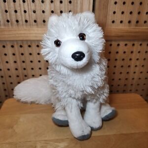 11"‎ Wild Republic White Wolf Plush Toy Stuffed Arctic Animal Wolf Fox Dog